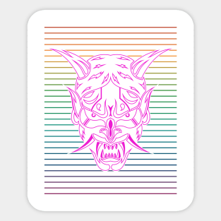 Purple Lines Shinigami Sticker